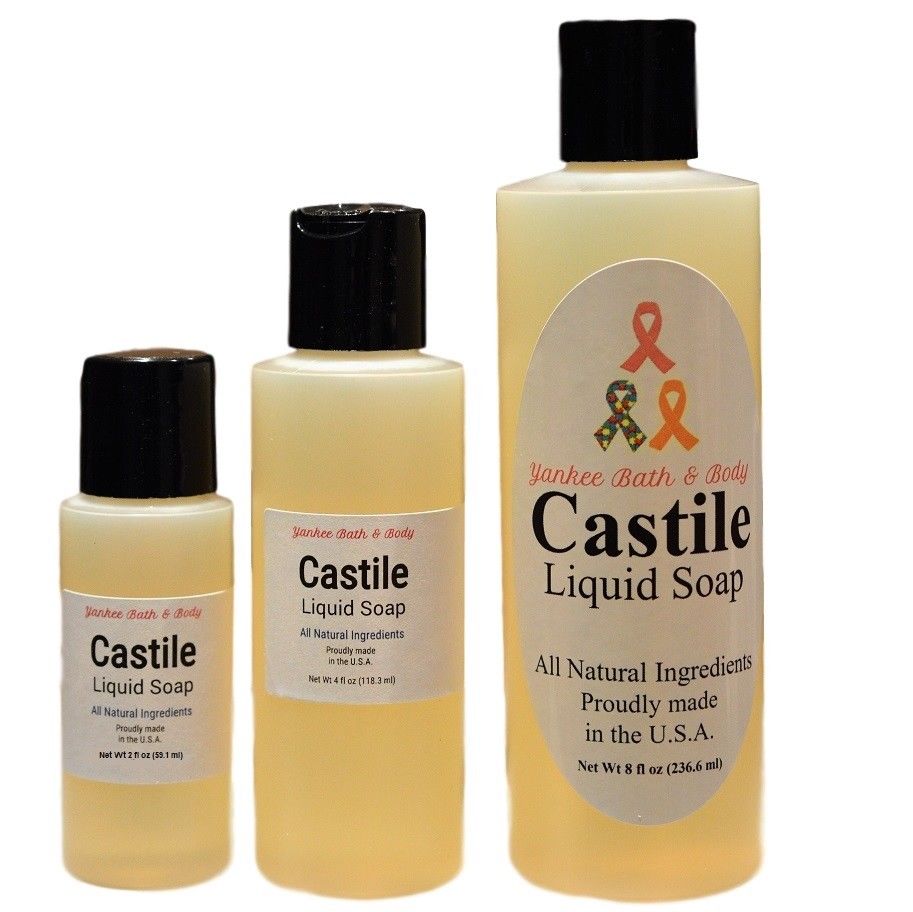 Pure-Unscented-Castile-Liquid-Soap-All-Natural-3-Sizes-362071713159